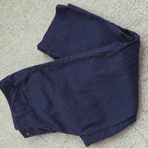 Arizona Jean Company Navy Blue Capri Length Cotton Pants